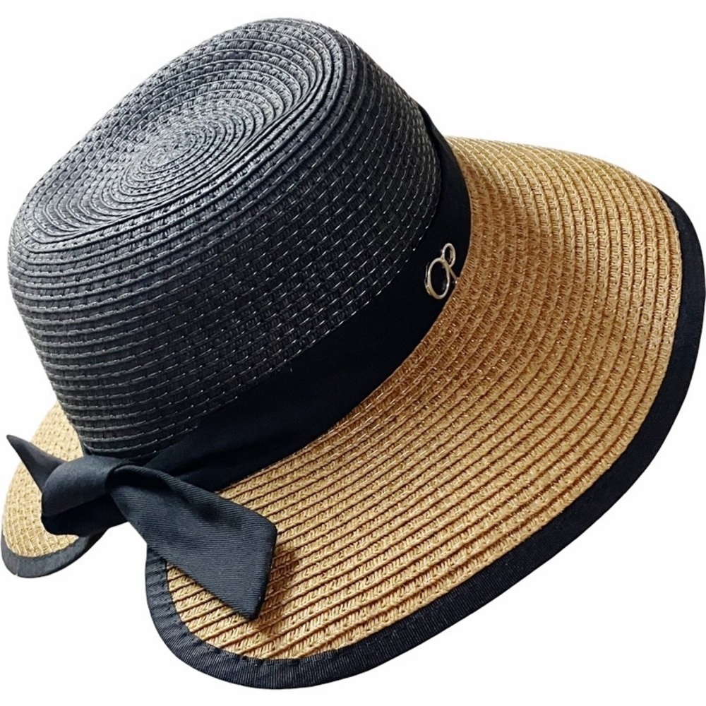 NEW! Coastal Beach French Retro Ocean Pacific Straw Sun Hat One Size Resort